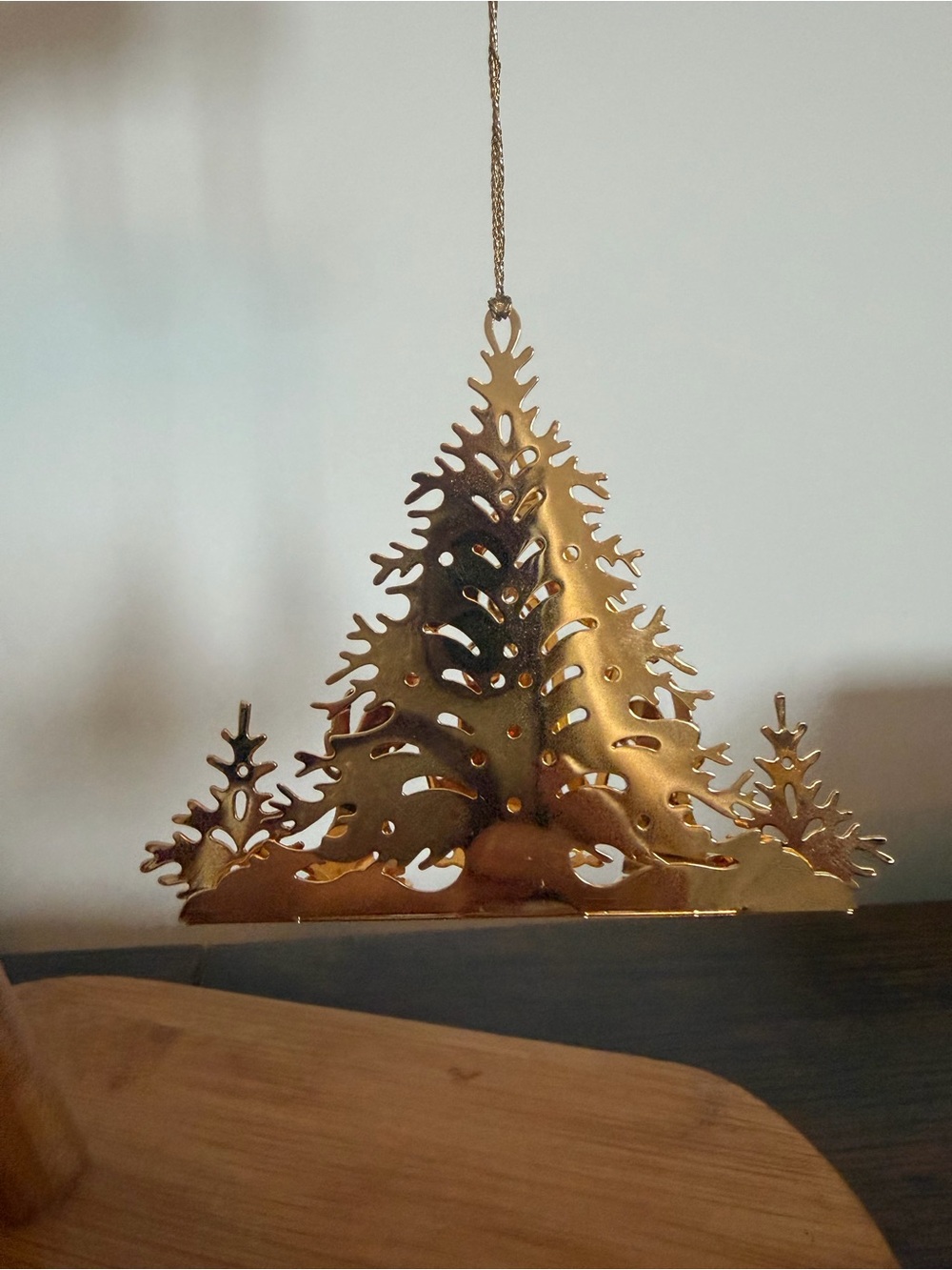Gold Plated Tree Holiday Ornament